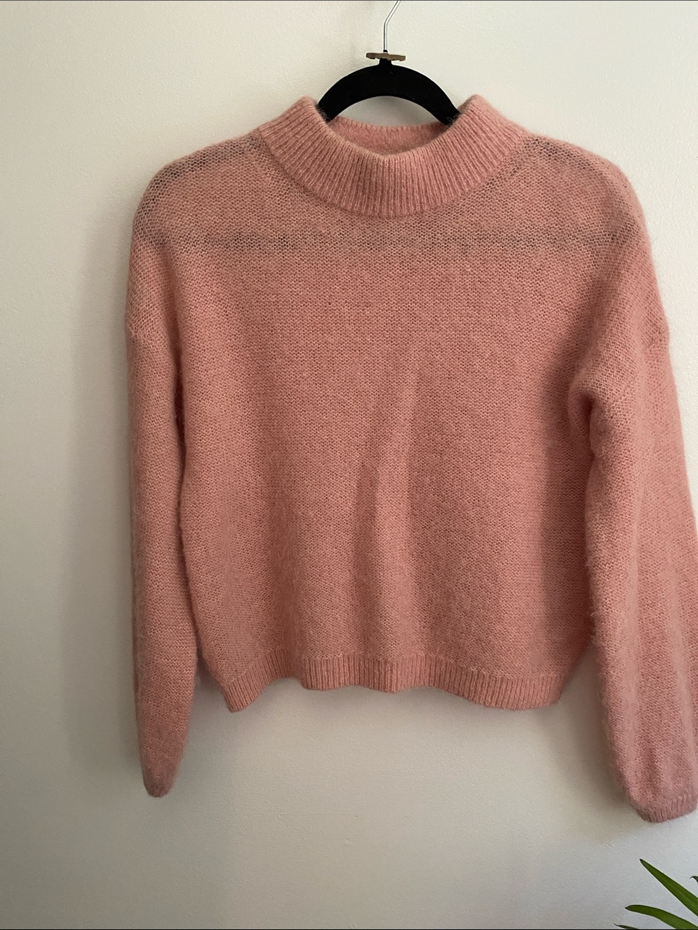 Banana Republic Wool & Alpaca Blend Dusty Rose Mock Neck Sweater. Size Small.